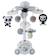 Tiny love mobile bébé pour berceau soothe & groove black & white Black & white 1 - vertbaudet enfant 