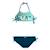 Ensemble bikini synthétique hali Bleu sarcelle / bleu marine 2 - vertbaudet enfant 