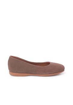 Chaussures-Ballerines plates en suède pour filles s