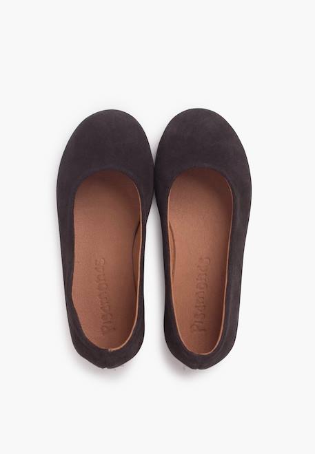 Ballerines plates en suède pour filles s Bordeaux+Gris foncé+Taupe 11 - vertbaudet enfant 