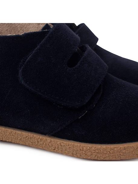 Bottes en suéde avec large bande adhésive Bleu marine+Gris+Taupe 6 - vertbaudet enfant 