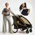 Porte-bébé CARRYBEE ergonomique 3 mois à 20 kg, léger, portage physiologique, capuche sieste, sortie gris Gris 6 - vertbaudet enfant 