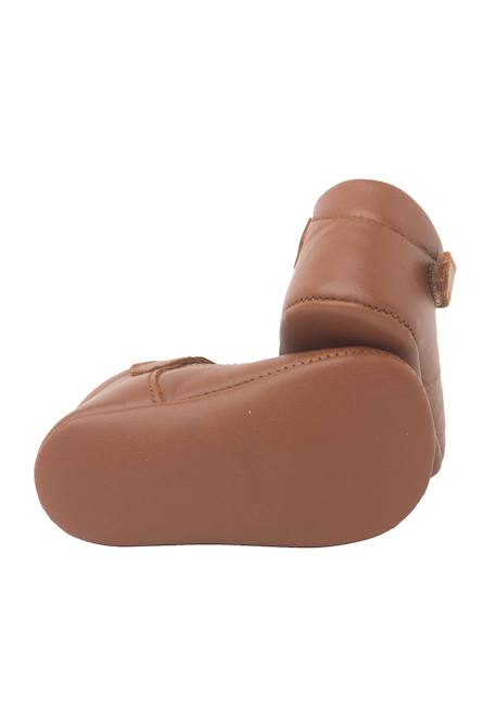 Salomés en cuir avec fermeture scratch Beige+Blanc+Bleu marine+Couleur cuir+Gris 21 - vertbaudet enfant 