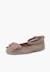Ballerines fille double nœud et bracelet Taupe 2 - vertbaudet enfant 
