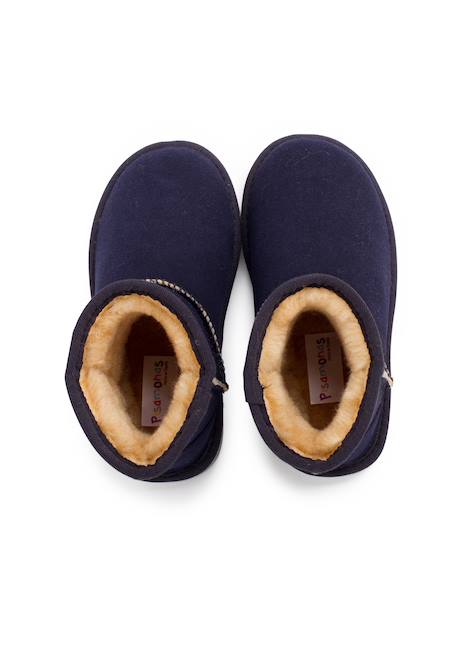 Low boots type australien enfants Bleu marine+Camel+Gris 5 - vertbaudet enfant 