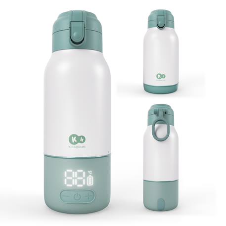Chauffe-Biberon Mobile Kinderkraft GAJA 2 en 1 avec Thermos 500 ml, Écran Numérique, Chauffe Rapide et Maintien au Chaud 20 h Beige+Vert 7 - vertbaudet enfant 