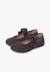 Chaussures babies bride froncée et nœud pour fille Bleu marine+Gris+Rose+Sable 10 - vertbaudet enfant 