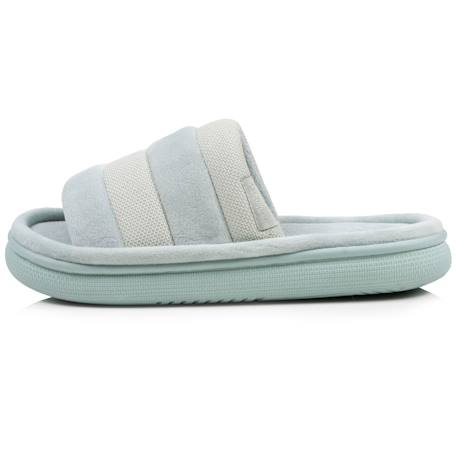 Chaussons mules ouvertes velours semelle bloup xtra confort Bleucanard+Léopard camel+Multicolor+Vertamande 21 - vertbaudet enfant 