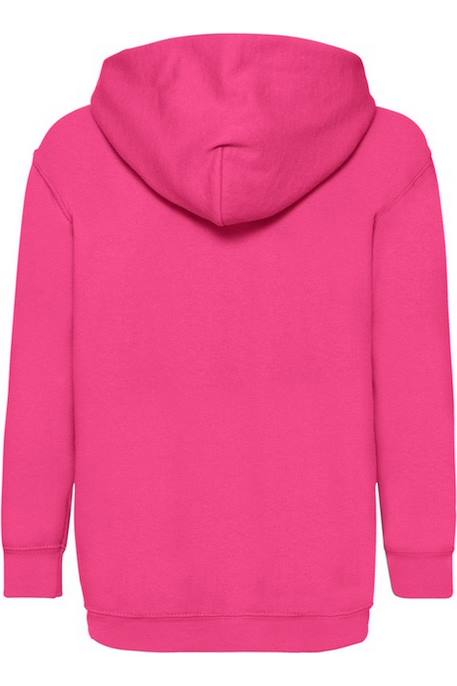 Sweat à capuche coton classic Azur+Bleu marine+Bleu roi+Fuchsia+Noir+Rose clair+Rouge+Tournesol+Vert kelly 10 - vertbaudet enfant 