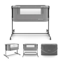 Chambre et rangement-Lit Cododo Kinderkraft NESTEE GROW 2 3 en 1 avec 5 Niveaux de Hauteur, Matelas Extensible, Roulettes et Pliage Facile