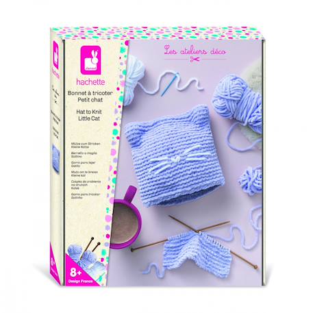Bonnet à tricoter petit chat MULTICOLORE 1 - vertbaudet enfant 