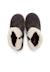 Botte de sport avec fermeture éclair et semelle en peau de mouton Bleu marine+Gris 10 - vertbaudet enfant 