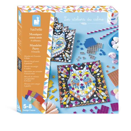 Mosaïques à faire entre amis - 8 tableaux MULTICOLORE 1 - vertbaudet enfant 