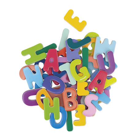 Magnets en bois lettres de l'alphabet MULTICOLORE 1 - vertbaudet enfant 