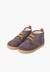 Bottines doublées en suède de mouton avec bande arrière Gris+Marron 4 - vertbaudet enfant 