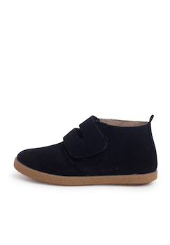 Chaussures-Bottes en suéde avec large bande adhésive