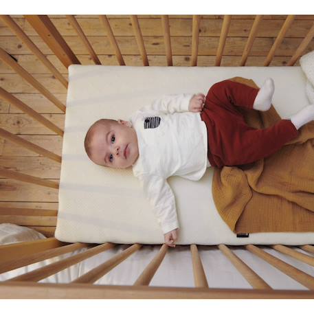 Matelas cododo 50x83 cm coton pour berceau - déhoussable Beige 3 - vertbaudet enfant 