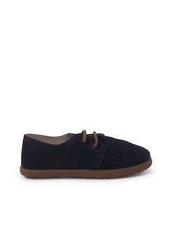 Chaussures-Chaussures à lacets en suède avec semelle caramel