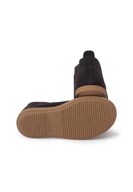 Bottes en suéde avec large bande adhésive Bleu marine+Gris+Taupe 9 - vertbaudet enfant 