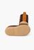 Bottines doublées en suède de mouton avec bande arrière Gris+Marron 9 - vertbaudet enfant 