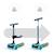 Trottinette Kinderkraft RAKET UP 2 en 1 avec Siège Réglable, Roues RGB et LED, Guidon Ajustable et Pliage Compact Beige+Black+Blue+Pink 14 - vertbaudet enfant 