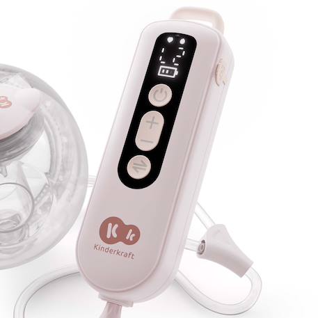 Tire-Lait Électrique Double Kinderkraft GENTLEFLOW avec Mémoire des Réglages, Batterie USB-C et 3 Modes de Tirage Gold+Pink 9 - vertbaudet enfant 