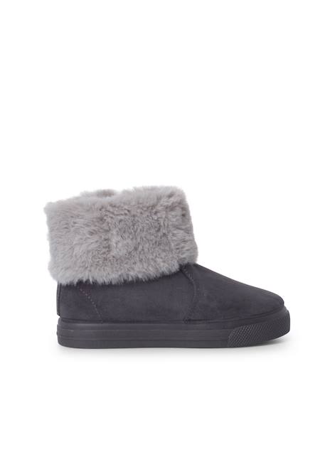 Bottes à col roulé en fourrure pour fille Bleu marine+Gris+Rose+Taupe 7 - vertbaudet enfant 