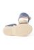 Sandale en suède brides croisées et semelle en jute Bleu+Camel 3 - vertbaudet enfant 