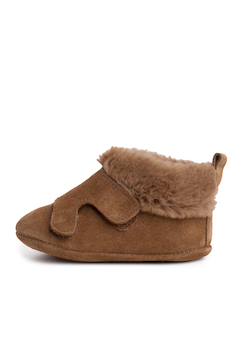 Chaussures-Bottines en cuir fourrure velours