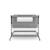 Lit bébé NESTEE GROW 2 3 en 1 pliable avec matelas, berceau cododo, roulettes, sangles de fixation gris foncé Gris foncé 4 - vertbaudet enfant 