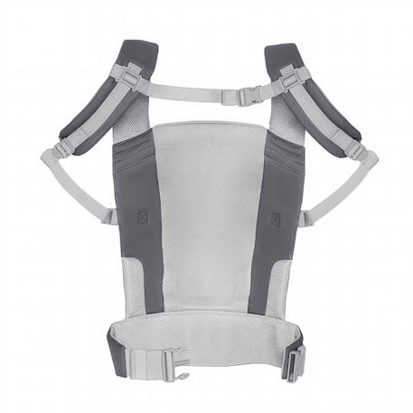 Porte-bébé CARRYBEE ergonomique 3 mois à 20 kg, léger, portage physiologique, capuche sieste, sortie gris Gris 5 - vertbaudet enfant 
