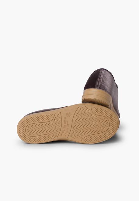 Chaussures à lacets en velours à semelle large pour enfants Gris 3 - vertbaudet enfant 