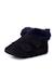 Bottines en cuir fourrure velours Bleu marine+Gris foncé+Taupe 2 - vertbaudet enfant 