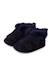 Bottines en cuir fourrure velours Bleu marine+Gris foncé+Taupe 4 - vertbaudet enfant 