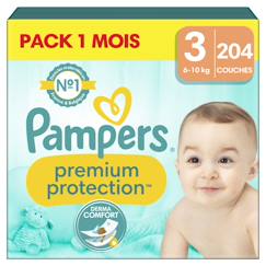 Puériculture-204 couches premium protection, taille 3, 6-10 kg