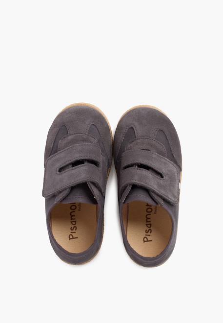 Chaussures pour garçon avec fermeture à l'avant avec sangle adhérente Bleu marine+Gris+Taupe 11 - vertbaudet enfant 