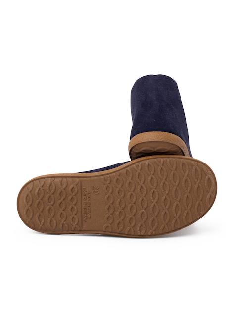 Botte fendue style safari contrasté Bleu marine+Gris+Taupe 3 - vertbaudet enfant 