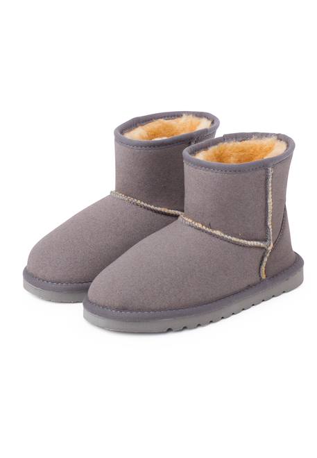 Low boots type australien enfants Bleu marine+Camel+Gris 16 - vertbaudet enfant 