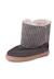 Bottes en velours côtelé et suéde avec doublure en peau de mouton Gris+Taupe 2 - vertbaudet enfant 