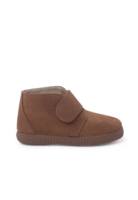 Bottines à brides larges adhérentes en fourrure Bleu+Bleu marine+Camel+Gris+Rose+Taupe 13 - vertbaudet enfant 
