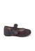 Chaussures babies bride froncée et nœud pour fille Bleu marine+Gris+Rose+Sable 7 - vertbaudet enfant 