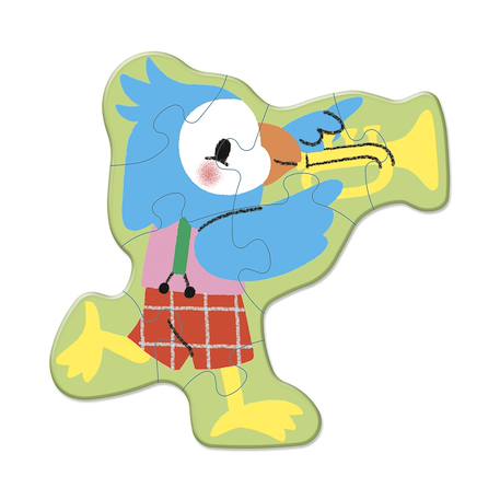 Puzzle évolutif les instruments de musique Multicolore 5 - vertbaudet enfant 