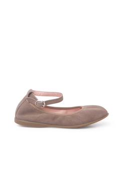 Chaussures-Ballerines souples en daim à bride