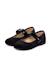 Velours chaussures babies large bracelet en cuir verni Noir+Rose pâle 4 - vertbaudet enfant 