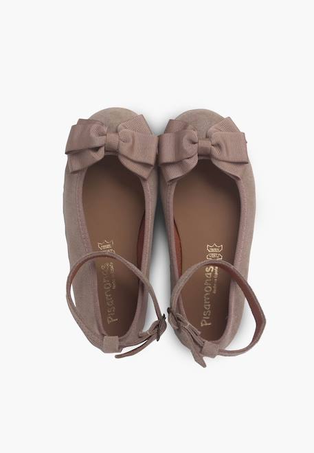 Ballerines fille double nœud et bracelet Taupe 5 - vertbaudet enfant 
