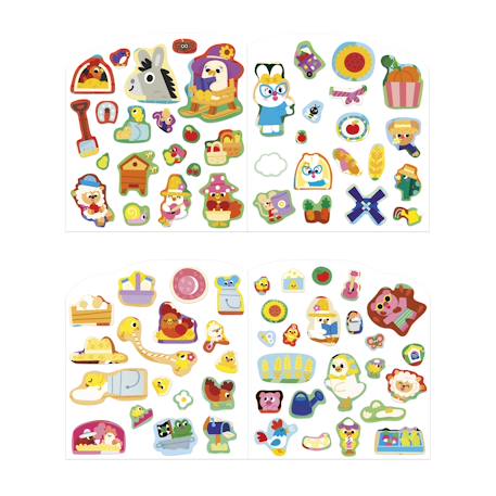 Cahier de stickers le ferme dès 18 mois MULTICOLORE 3 - vertbaudet enfant 