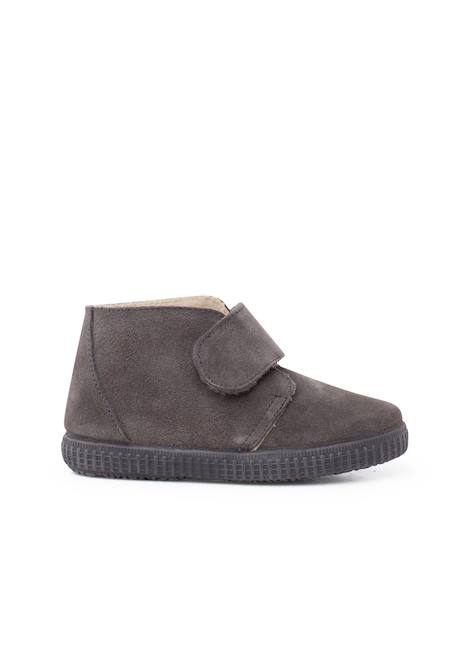 Bottines à brides larges adhérentes en fourrure Bleu+Bleu marine+Camel+Gris+Rose+Taupe 19 - vertbaudet enfant 