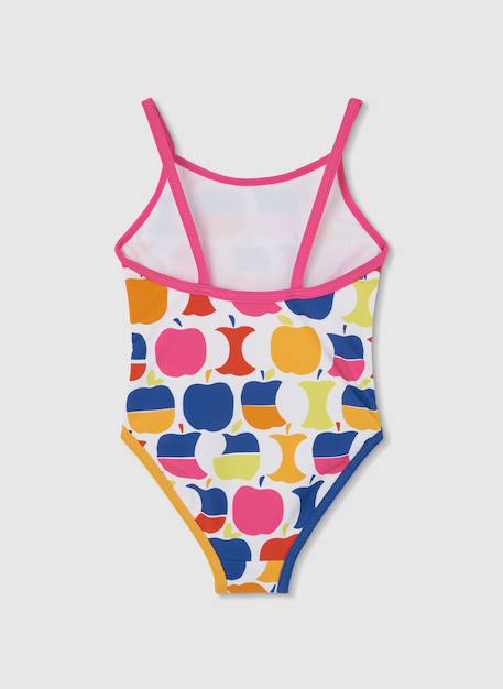 Maillot de bain fille imprimé pommes Multicolore 2 - vertbaudet enfant 