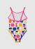 Maillot de bain fille imprimé pommes Multicolore 2 - vertbaudet enfant 