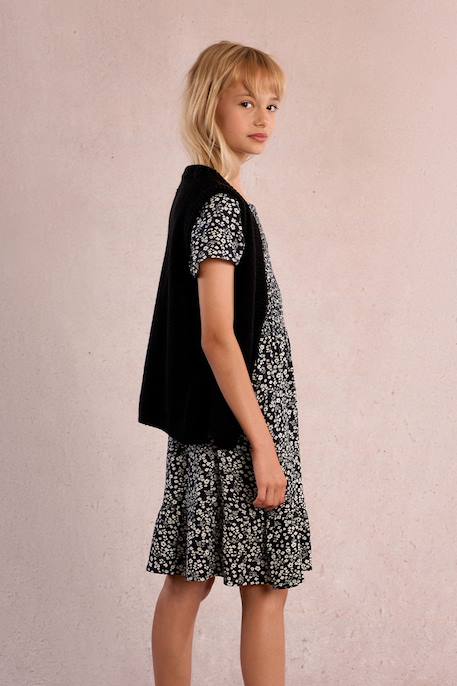 Robe à smocks fleuris Black anais 3 - vertbaudet enfant 